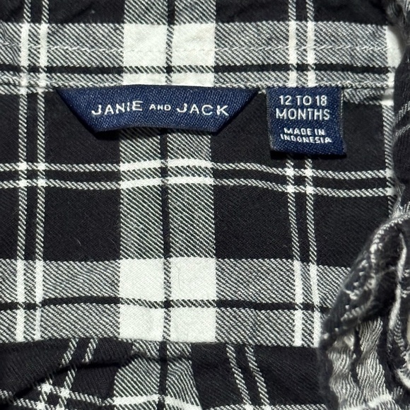 Janie and Jack & Tommy Hilfiger Boys Bundle Long Sleeve Shirts Size 12-18 months - Picture 8 of 9